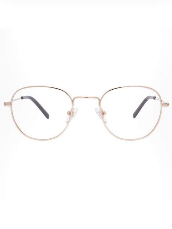 DIFF Sage Bluelight Glasses Gold Frame Blue Light Lenses Lightweight